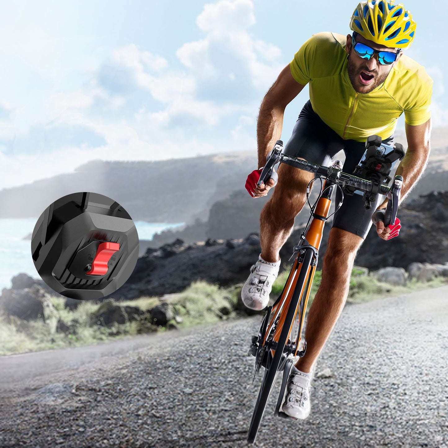 Outdoor Mobile Phone Bike Lazy Holder