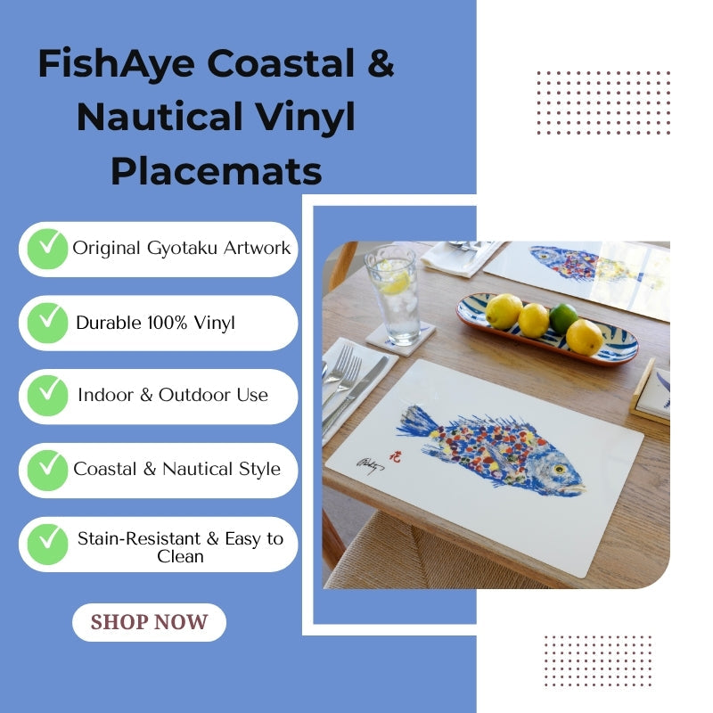 Purple Sailfish Placemat | Coastal