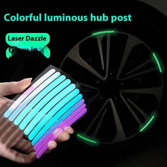 Colorful Luminous Car Wheel Sticker Motorcycle Bike Tire Decoration