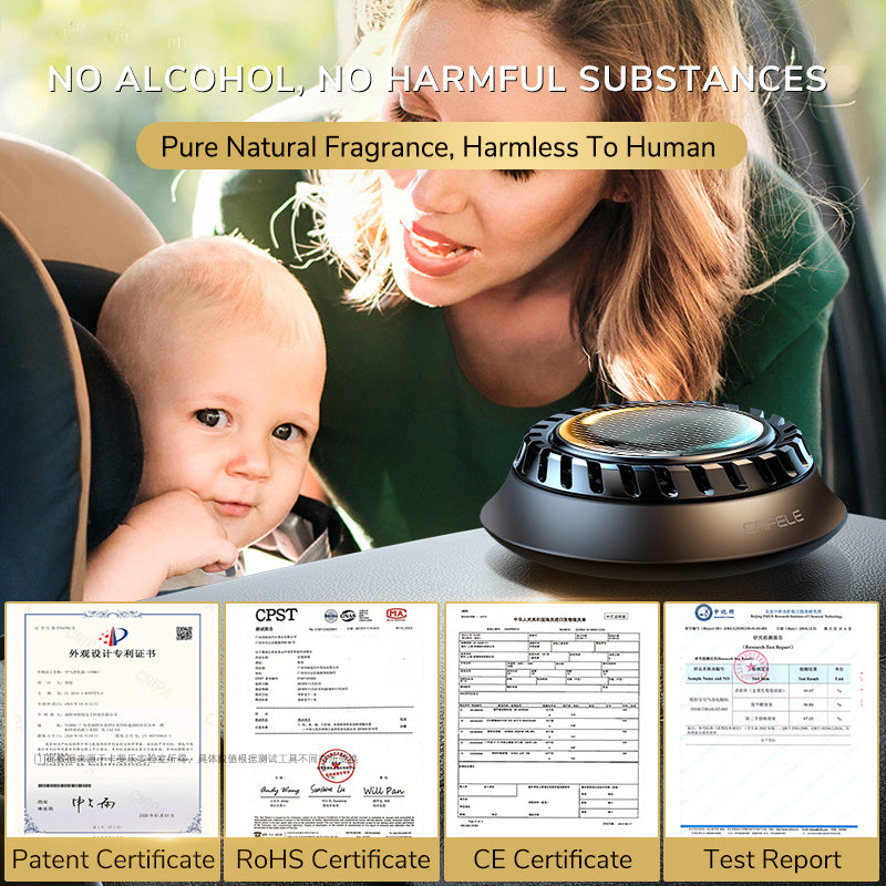 Solar Car Aromatherapy Car Sensor Perfume High-end Ornaments