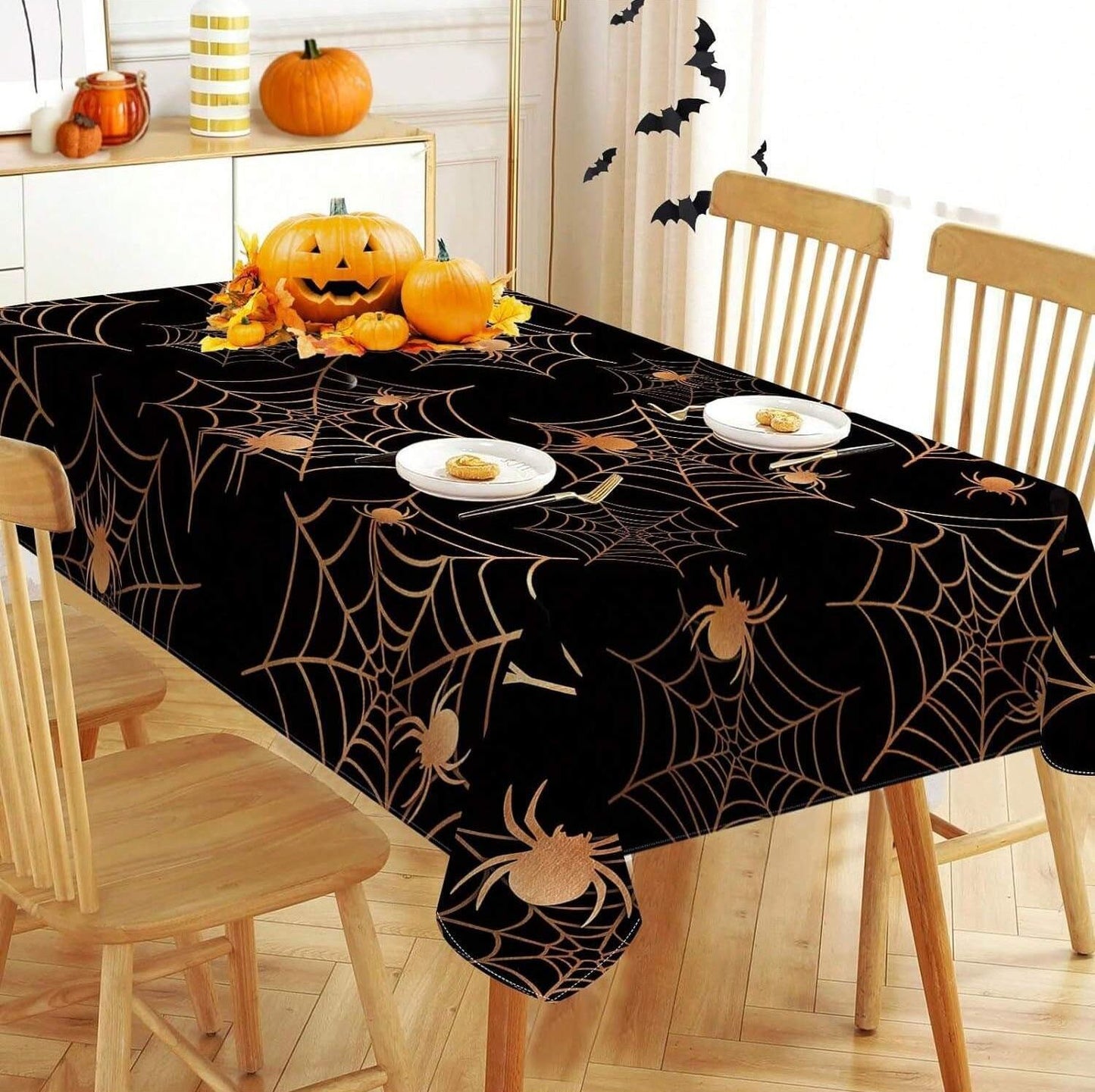 Halloween Coffee Table Square Round Table Waterproof Flower Stand Table Cloth