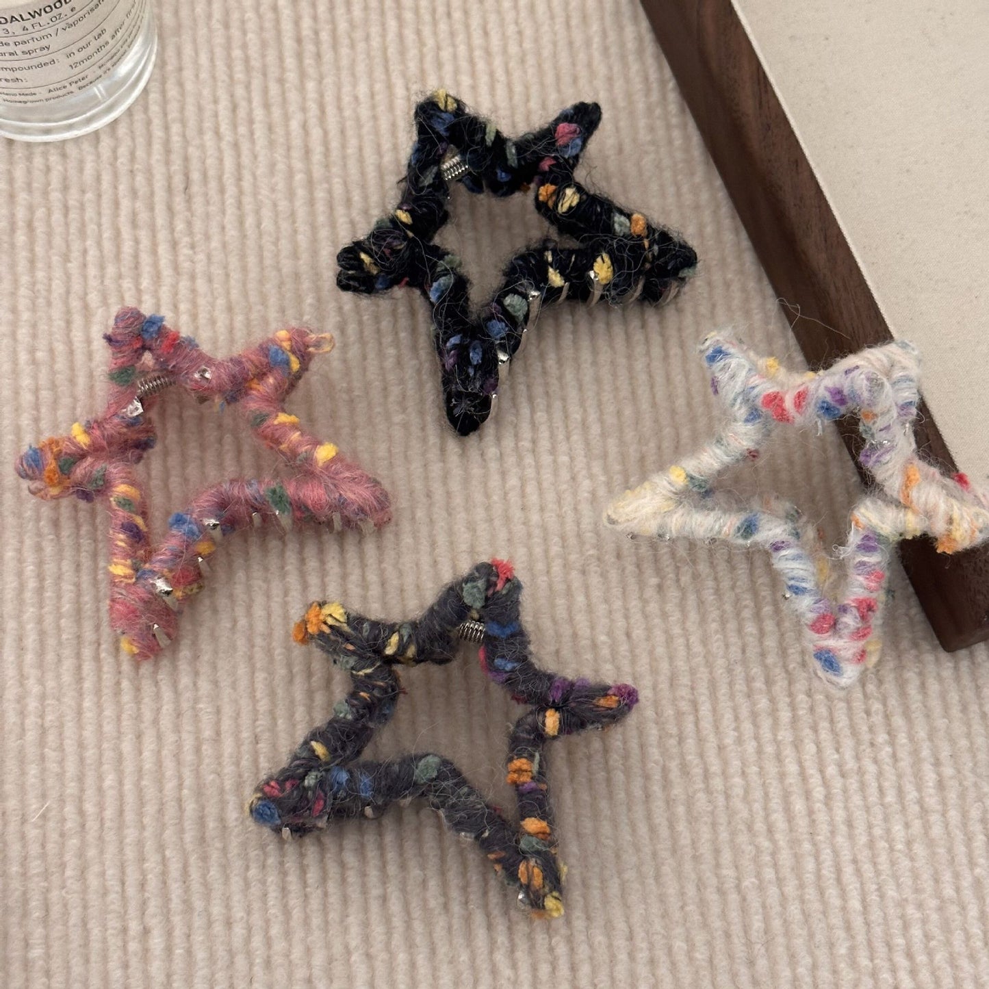 Five-pointed Star Grip Back Head Barrettes Ladies