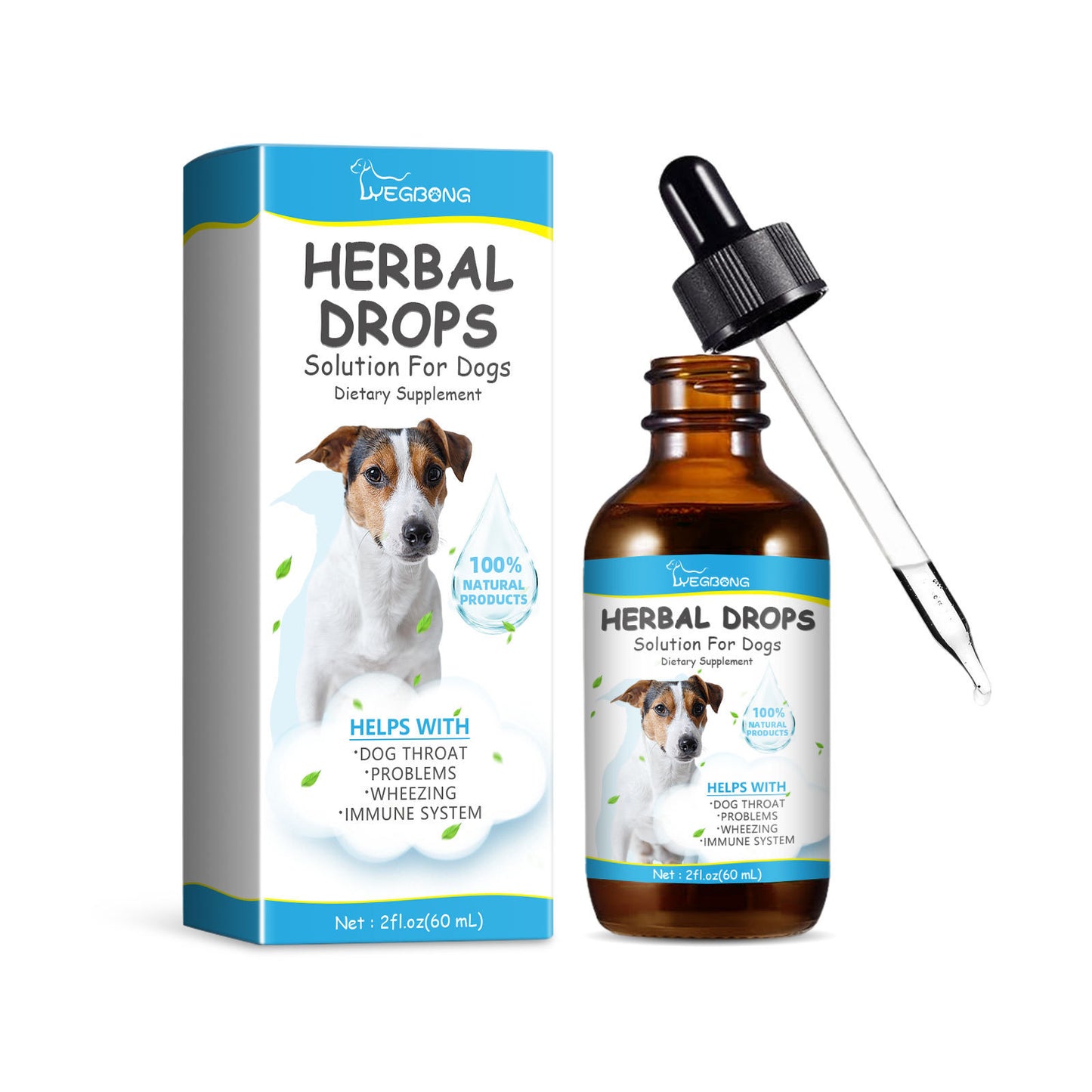 Pet Cough Herbal Drops Relieve Pet Physical Discomfort Cough Runny Nose