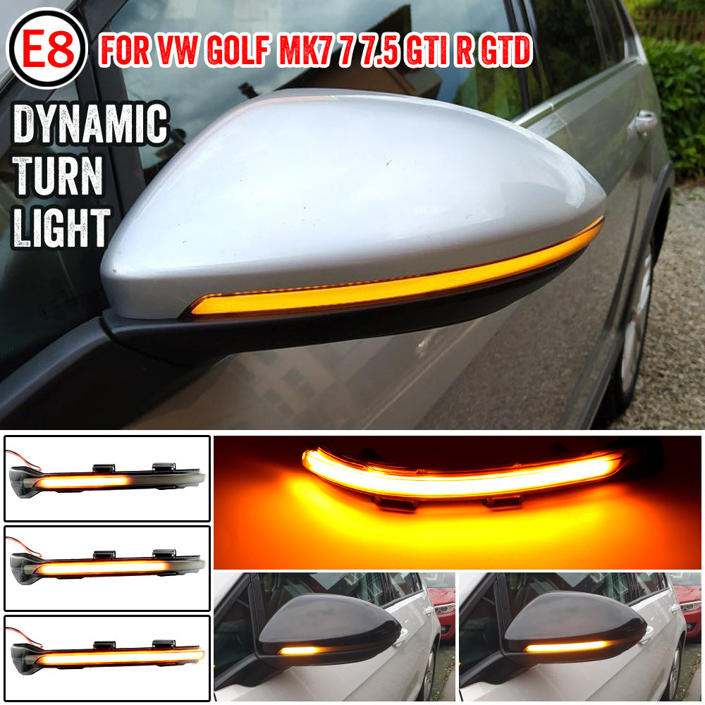 Car Reversing Mirror Turn Light