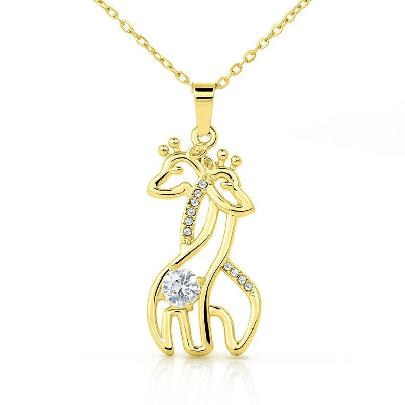 Giraffe Necklace Micro Inlaid Zirconium Fashion Simple Clavicle Chain