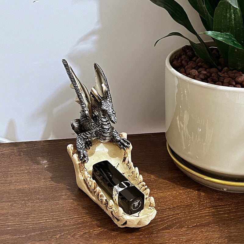 Modern Minimalist Resin Dragon Tooth Boat Sculpture Decoration