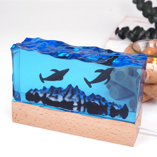 Diy Crystal Resin Epoxy Mountain Sea Wave Sea Water Surface Mountain Sea Mirror Silicone Mold