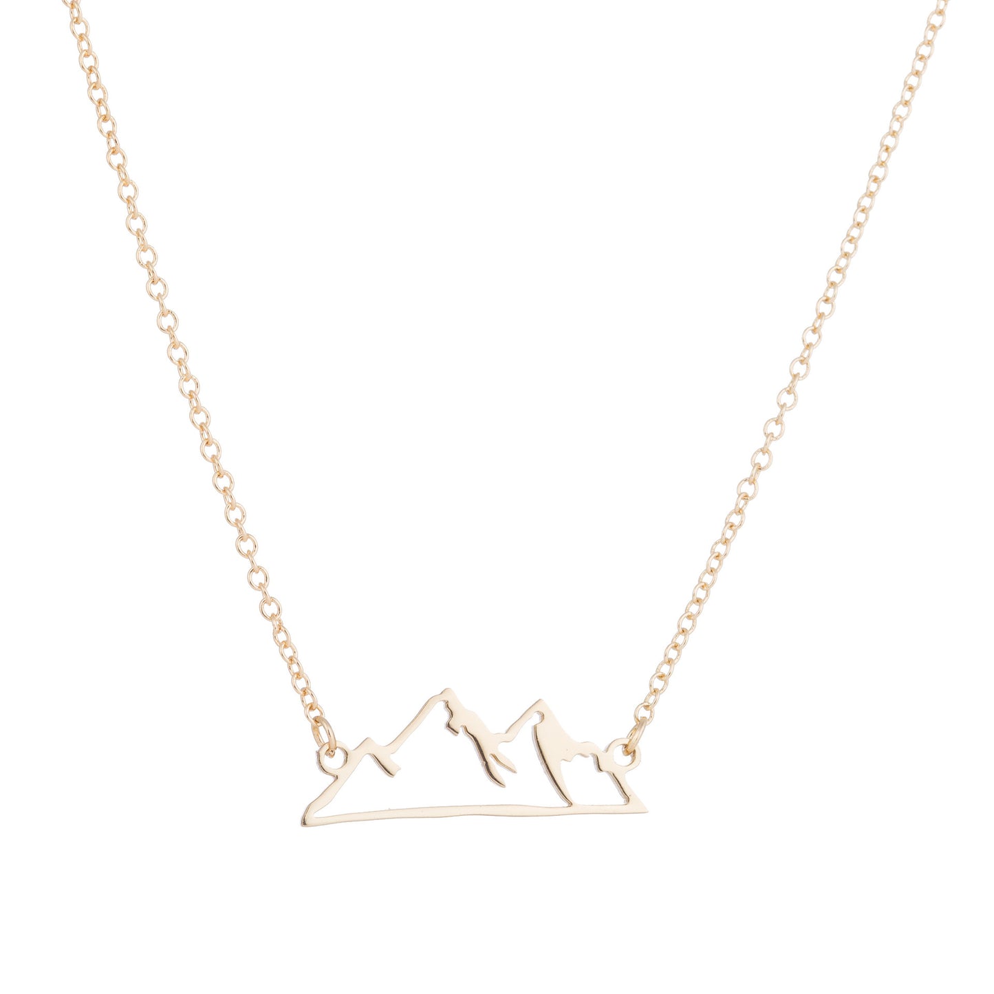 Fashion Mountain Personality Hollow Out Snow Mountain Ins Necklace Simple