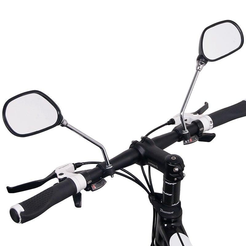 1 Pair Bicycle Rear View Mirror Bike Cycling Wide Range Back Sight Reflector Angle Adjustable Left Right Mirrors Reflective Cycling Wide Angle 360D Rotation Mirror For Mountain Road Cycling Bicycle Electric Bike Mobility Scooter