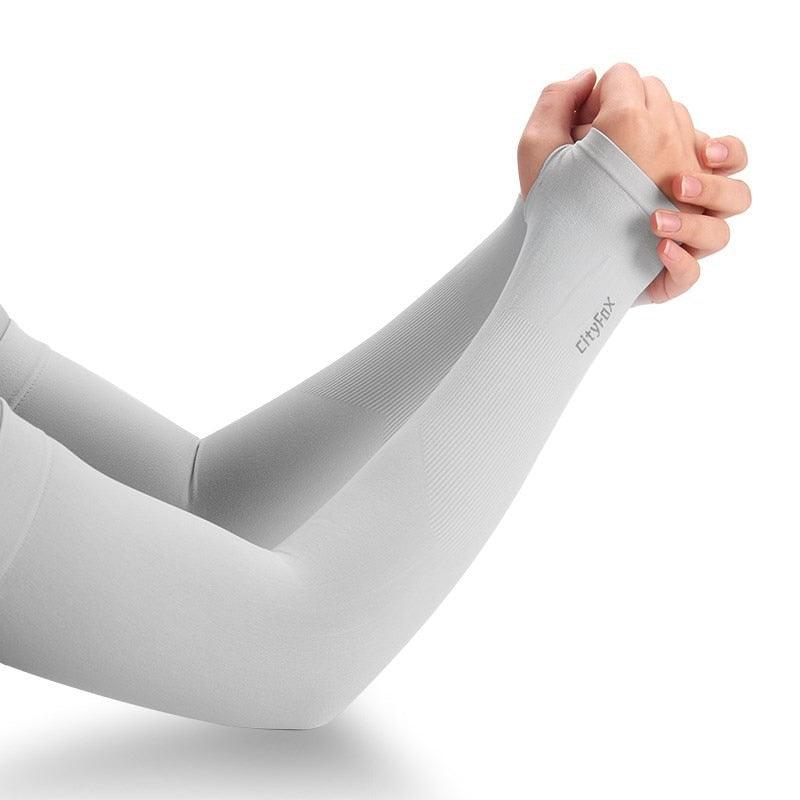 1 Pair Sport Sun Protection Arm Covers Cooling For Men Women Summer Sunblock Cycling Driving Golf Running Unisex Elbow Cover Outdoor Cycling Running Fishing Driving Cool Anti-UV Arm Sleeves For Workout