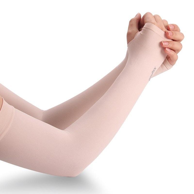 1 Pair Sport Sun Protection Arm Covers Cooling For Men Women Summer Sunblock Cycling Driving Golf Running Unisex Elbow Cover Outdoor Cycling Running Fishing Driving Cool Anti-UV Arm Sleeves For Workout