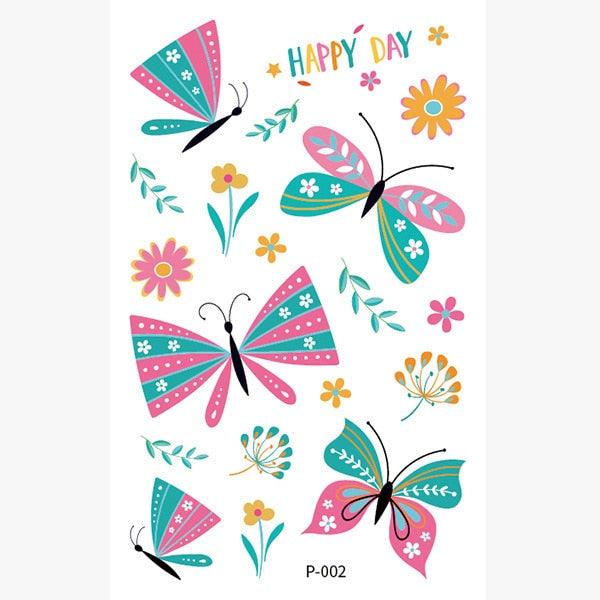 1 Pc Butterfly 3D Temporary Tattoo 52 Style Waterproof Butterfly Tattoos Stickers Temporary Colorful Design For Womens