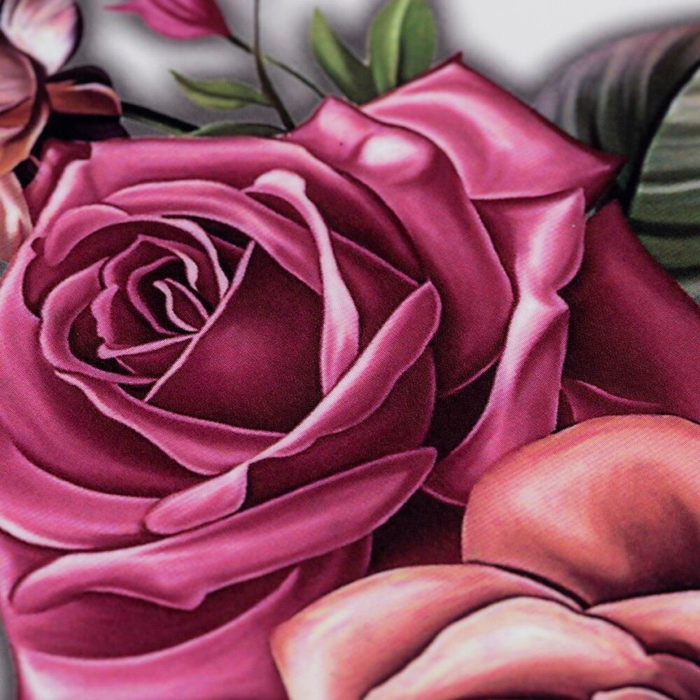 1 Pcs Elegant Temporary Tattoos Stickers Rose Flowers Arm Shoulder Tattoo Waterproof Big Luxury Flower For Womens