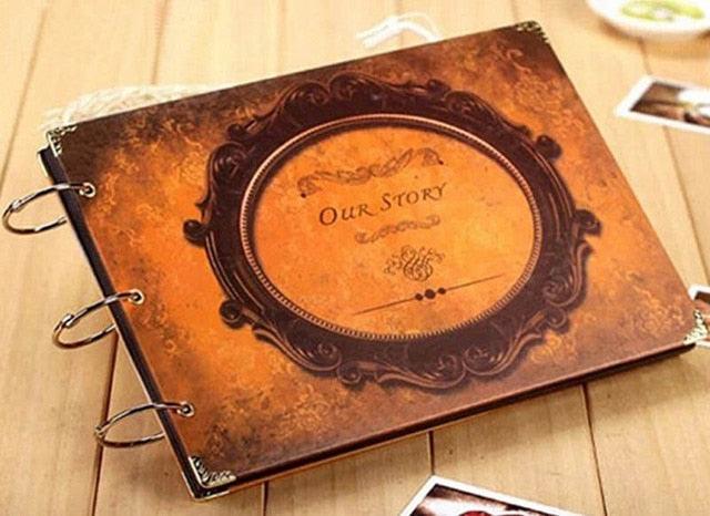 10 Pages DIY  Album Scrapbook Our Story Series Handmade Photo Albums for Lover Baby Wedding Stickers Scrapbooking  Home Decor House Decoration DIY Memorable Gifts For Loved Ones