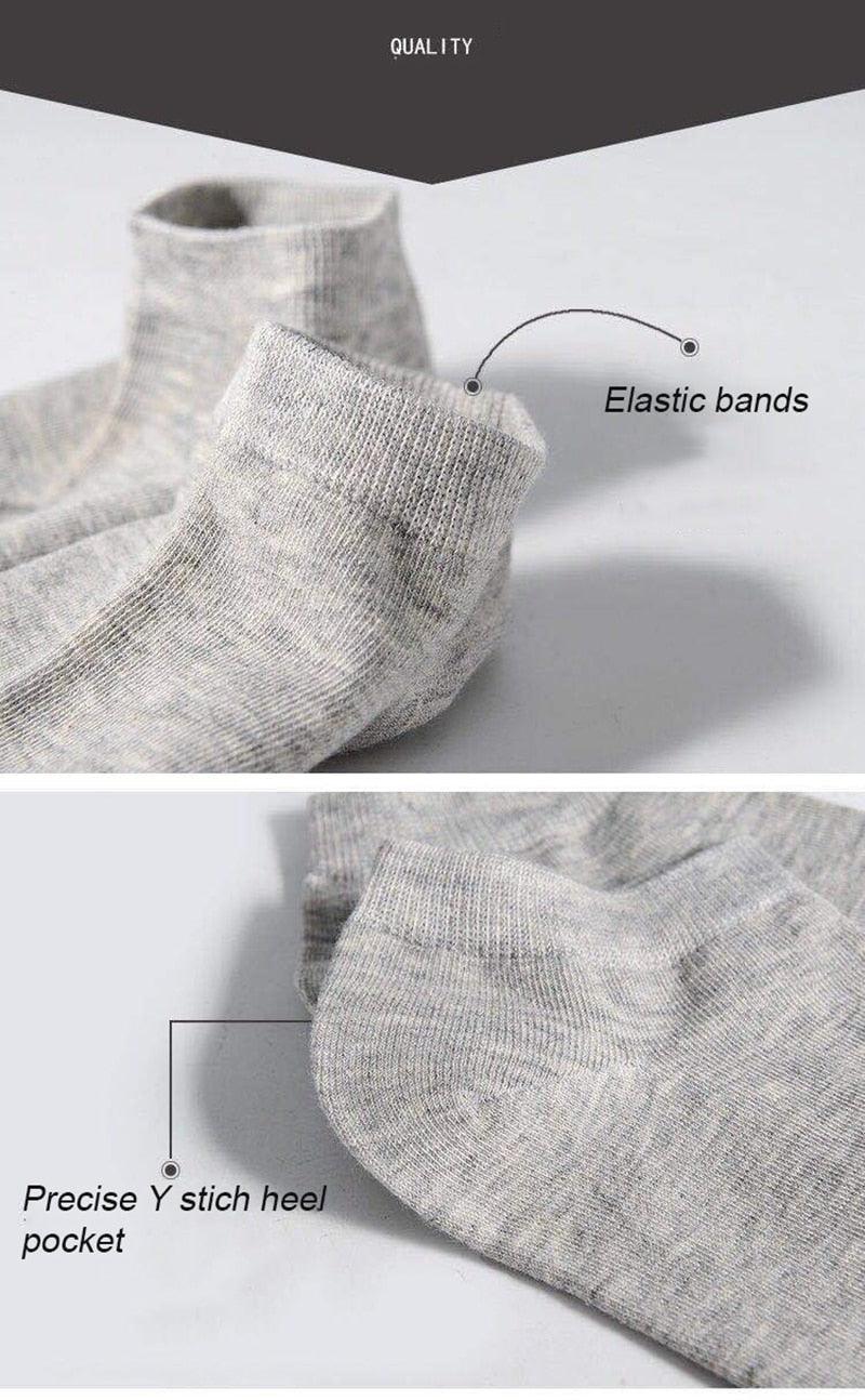 10 Pairs Breathable No Show Sports Socks Solid Color Boat Socks Comfortable Cotton Ankle Socks For Men And Women
