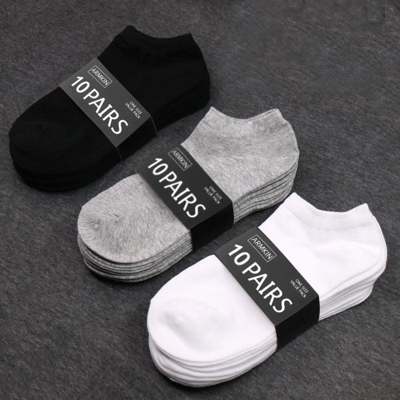 10 Pairs Solid Color Women Socks Breathable Sports socks Casual Boat socks Comfortable Cotton Ankle Socks