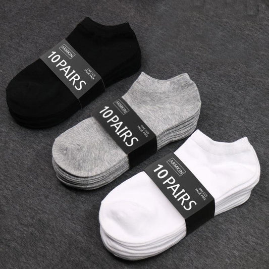 10 Pairs Solid Color Women Socks Breathable Sports socks Casual Boat socks Comfortable Cotton Ankle Socks