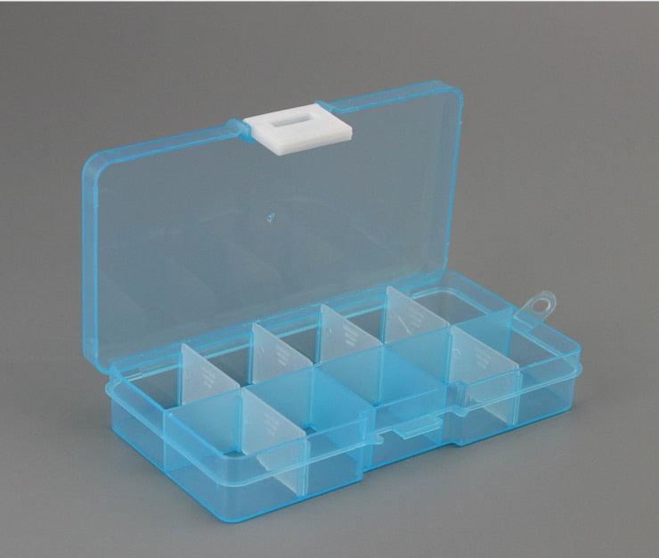 10 Slots Adjustable Plastic Jewelry Box Storage Case Craft Jewelry Organizer Beads  Jewelry Making Jewelry Organizer Adjustable Storage Box Plastic Compartments Organizer for Jewelry