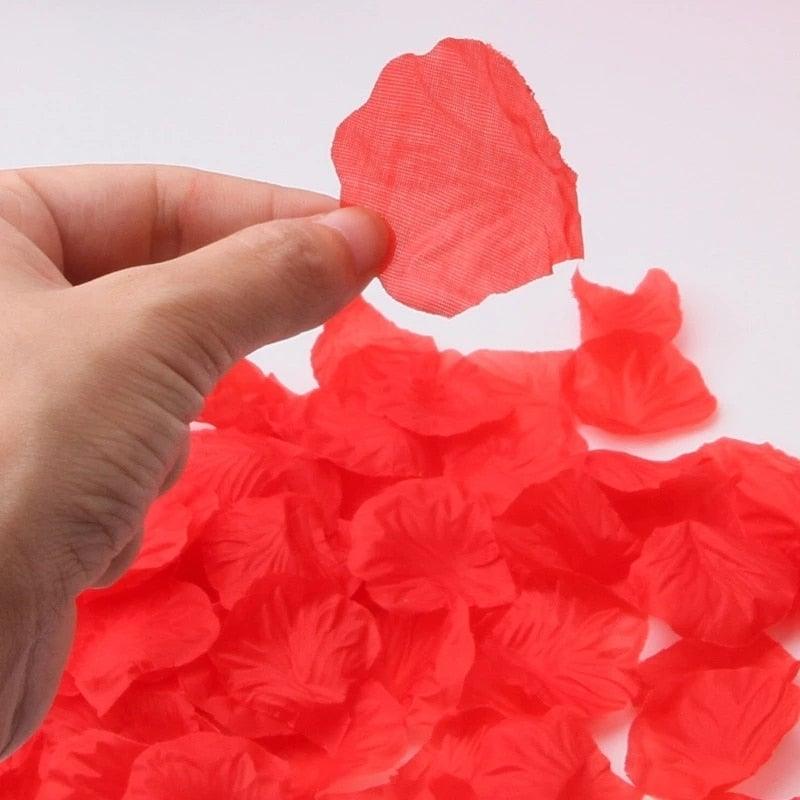 1000PCs Fake Separated Deodorized Rose Petals Party Decorations Artificial Flowers Romantic Wedding Marriage Accessories For Valentine Gifts