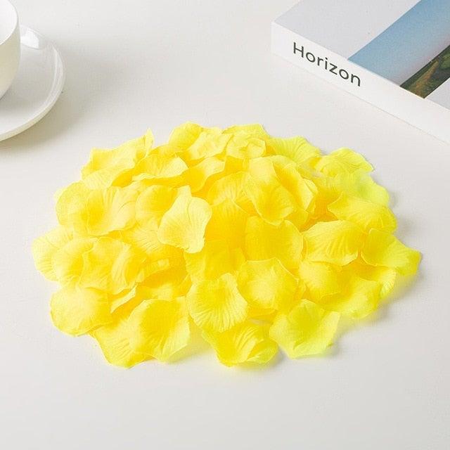 1000PCs Fake Separated Deodorized Rose Petals Party Decorations Artificial Flowers Romantic Wedding Marriage Accessories For Valentine Gifts