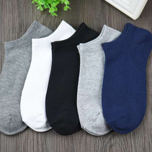 10 paires Cotton  men's boat socks