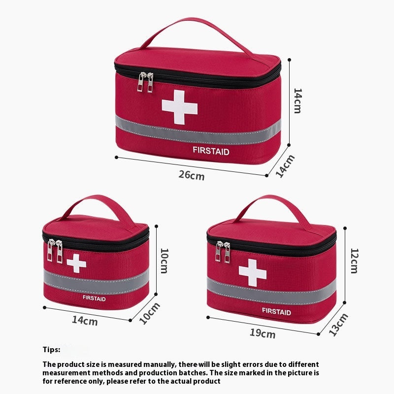 Portable First Aid Kits Family Pack Large Travel Medicine Medicine Storage Box Small