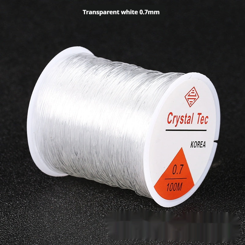 Round Transparent Fishing Line Filament Color Crystal Cable DIY Beaded Elastic String Jewelry Accessories Materials