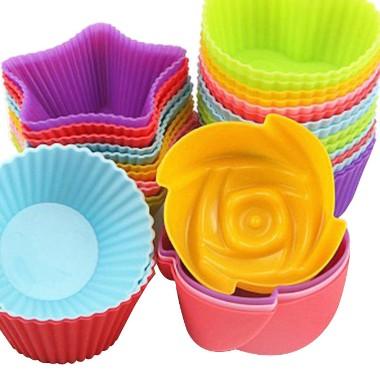 10pcs Rose Mold  Food Grade Silicone Mini Cupcake Cake Tool Muffin Cookie Baking Molds Chocolate Soap Pastry Decorating Set Reusable And Non-stick Mini Size Silicone Baking Cups Muffin Cups Mini Cupcake Liners Mini Chocolate Holders