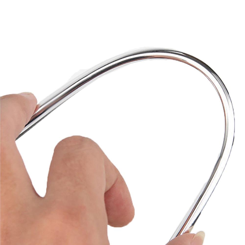 10Pcs/set Universal Car Air Conditioner Vent Outlet Trim Strip Decoration U Shape Moulding Trim Strip Line Car Shiny Accessories Car Air Conditioner Outlet Decorative U Shape Moulding Trim Strips Decor Car Styling Accessories