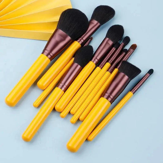 11 Pcs Women Professional Quality Makeup Brush Set Cosmetic Brushes Beauty Makeup Tool - Beginner Makeup Tools Full Set