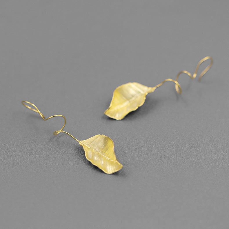 Autumn leaves vintage earrings