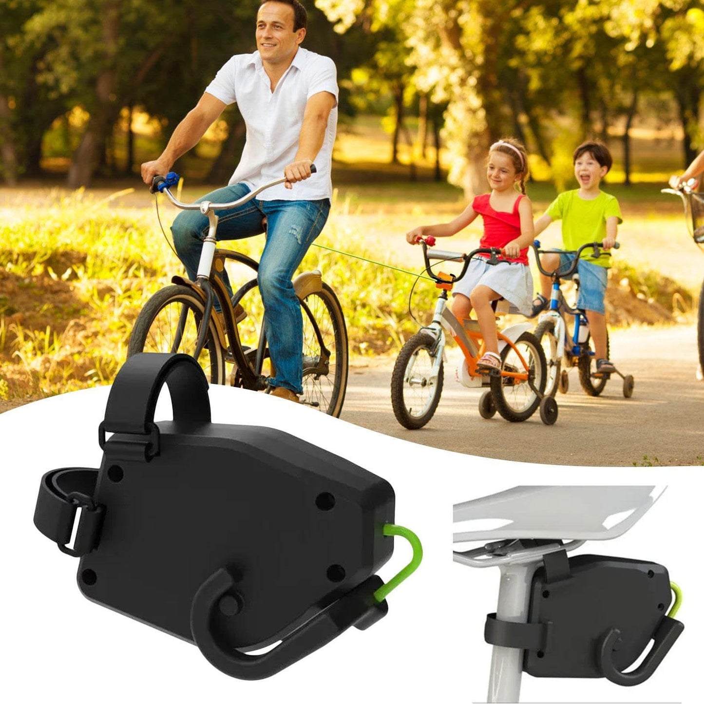 Outdoor Mountain Bike Trailer Traction Device Parent-child Bicycle Trailer Rope