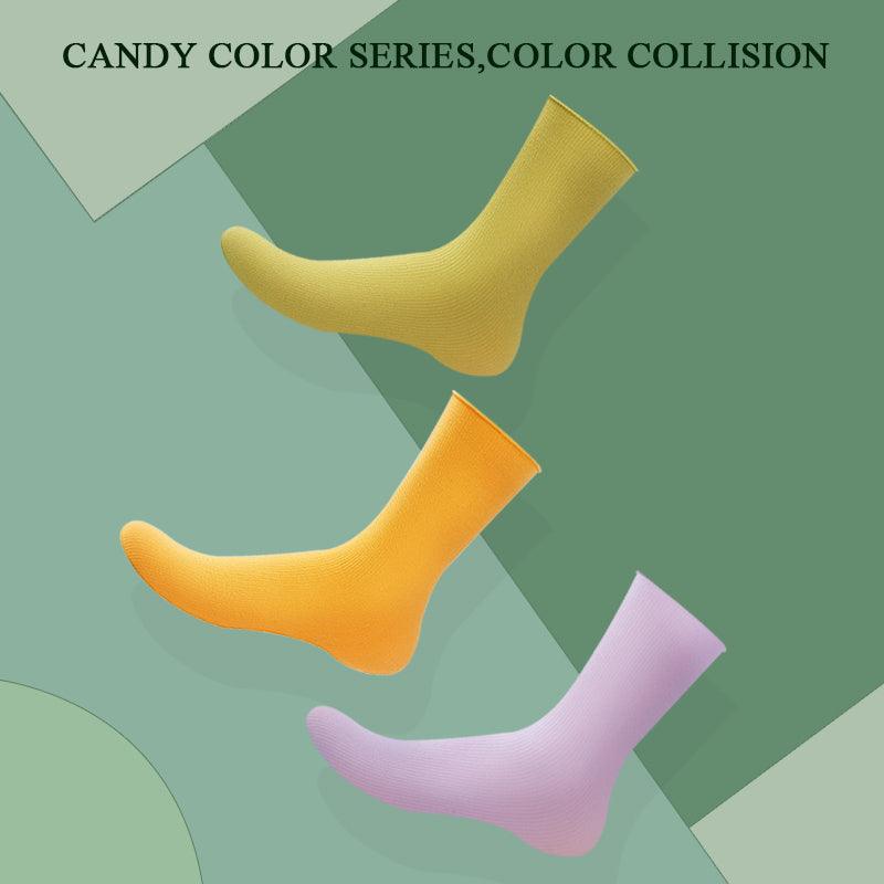 1/2 Pairs Girls Thin Socks Pack Harajuku Cute Long Frilly Socks Casual Soft Nylon High Elastic Solid White Purple Solid Color Stylish Casual Socks For Men And Women