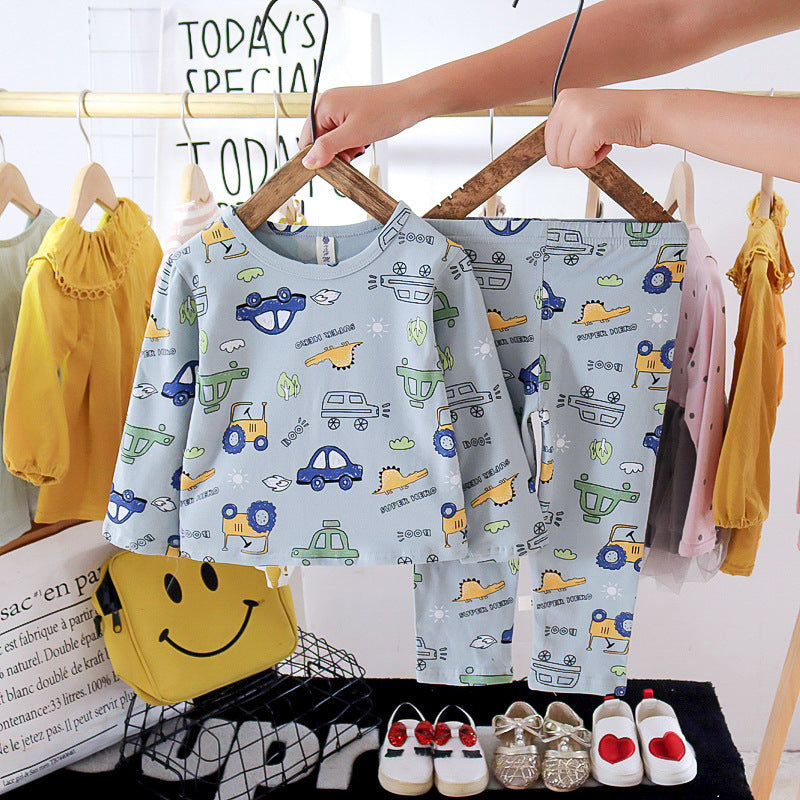 Autumn baby home wear pajamas