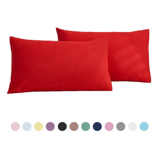 1/2pcs Cotton Pillowcase Solid Color Pillow Cover Home Bed Bedding for Standard Size Solid Color Long Pillow Case Soft Comfortable Adults Double Luxury Body Pillow Cover