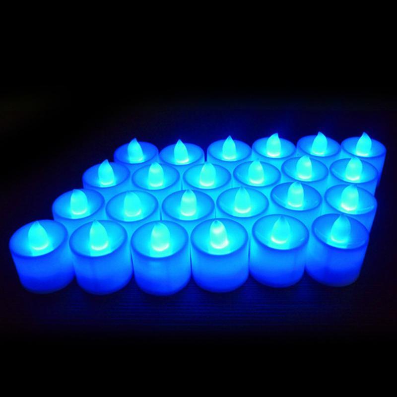 12Pcs Electronic LED Tea Light Candles  Flickering Bulb Battery Operated Flameless LED Tea Light for Seasonal & Festival Celebration Electric Fake Candle Realistic Battery-Powered Flameless Candles for Home Bedroom Party Wedding Festival Decor
