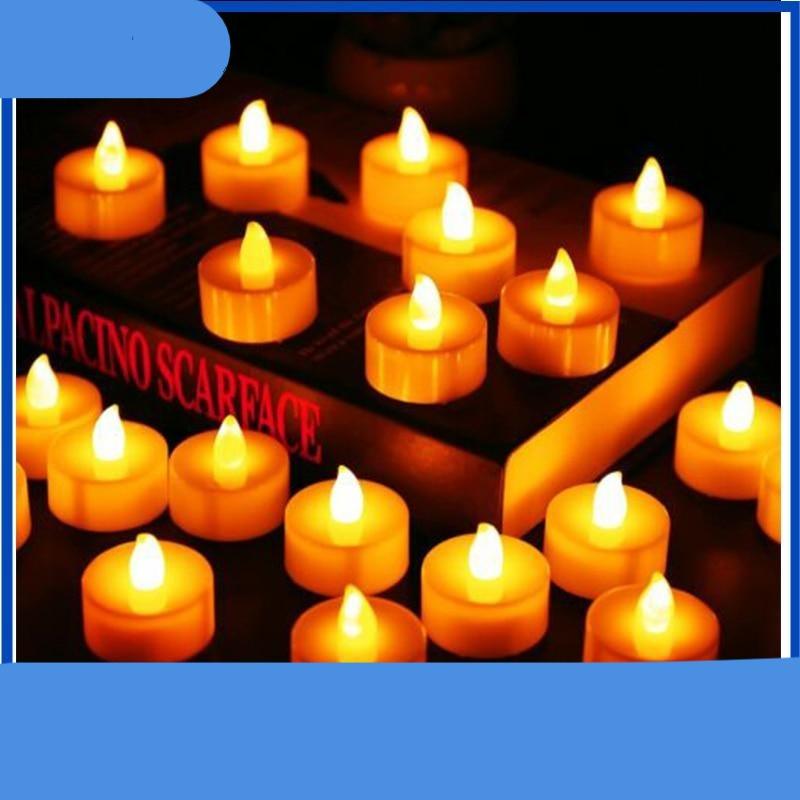 12Pcs New Battery Operated LED Tea Lights Candles  Realistic and Bright Flickering Bulb Battery Operated Flameless LED Tea Light for Seasonal and Festival Celebration Home Decoration Flameless  birthday Decorations Party Supplies