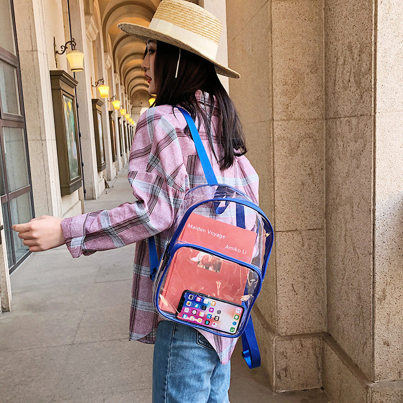 New summer transparent schoolbag