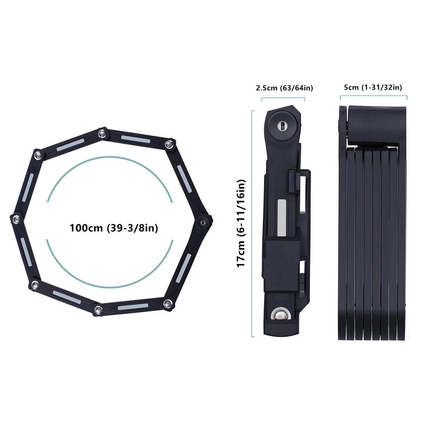 Convenient Folding Bike Lock Universal Chain