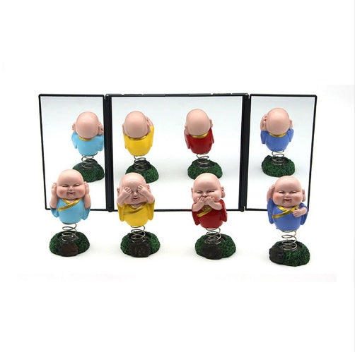 Car sun visor makeup mirror Car interior mirror Car stainless steel thin sun visor decoration