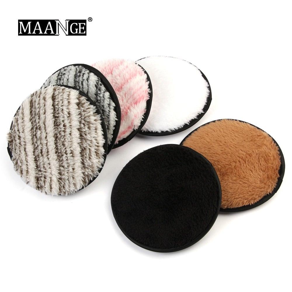 1/3PCS New Makeup Removal Sponge Flutter Wash Cotton Flapping Reusable Wet Sponge Face Puff Soft Natural Cleaner Premium Microfiber Cloth