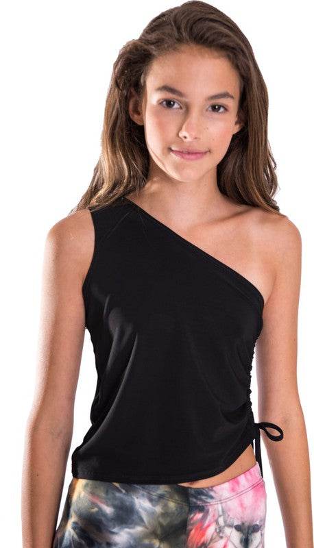 KIDS TIE - SIDE ONE SHOULDER TOP