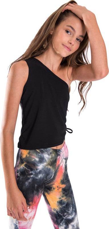 KIDS TIE - SIDE ONE SHOULDER TOP