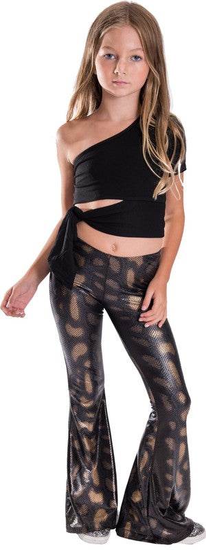 KIDS ONE SHOULDER TIE SIDE TOP