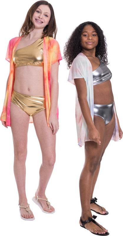 KIDS MESH TIE DYE KIMONO