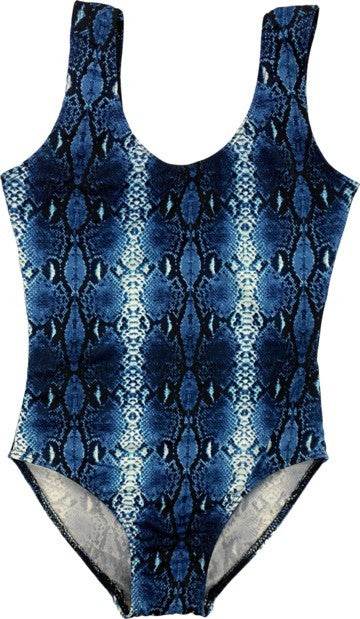 KIDS SNAKESKIN ONE PIECE BATHING SUIT