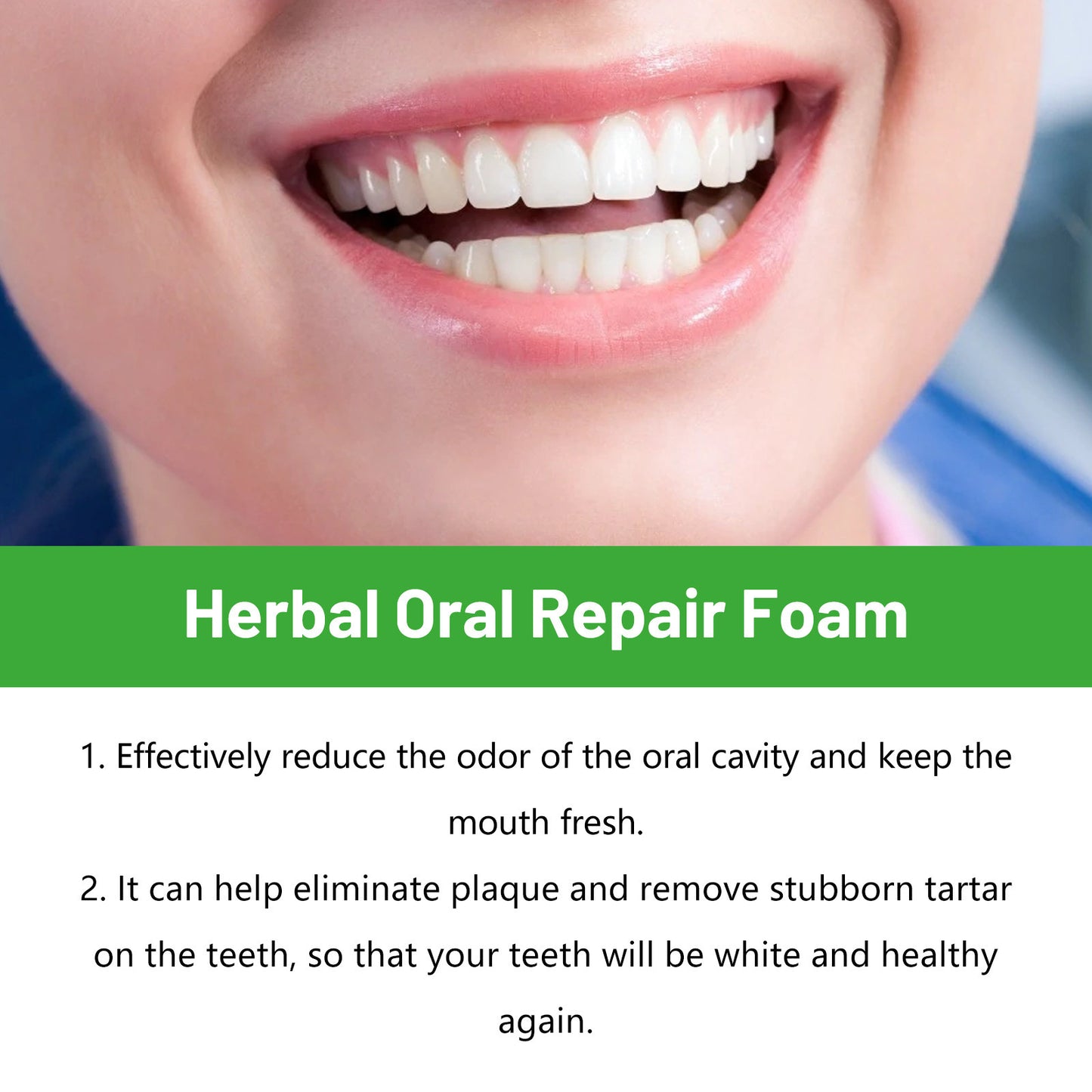 Herbal Deep Cleansing Tartar Whitening Teeth Oral Mousse