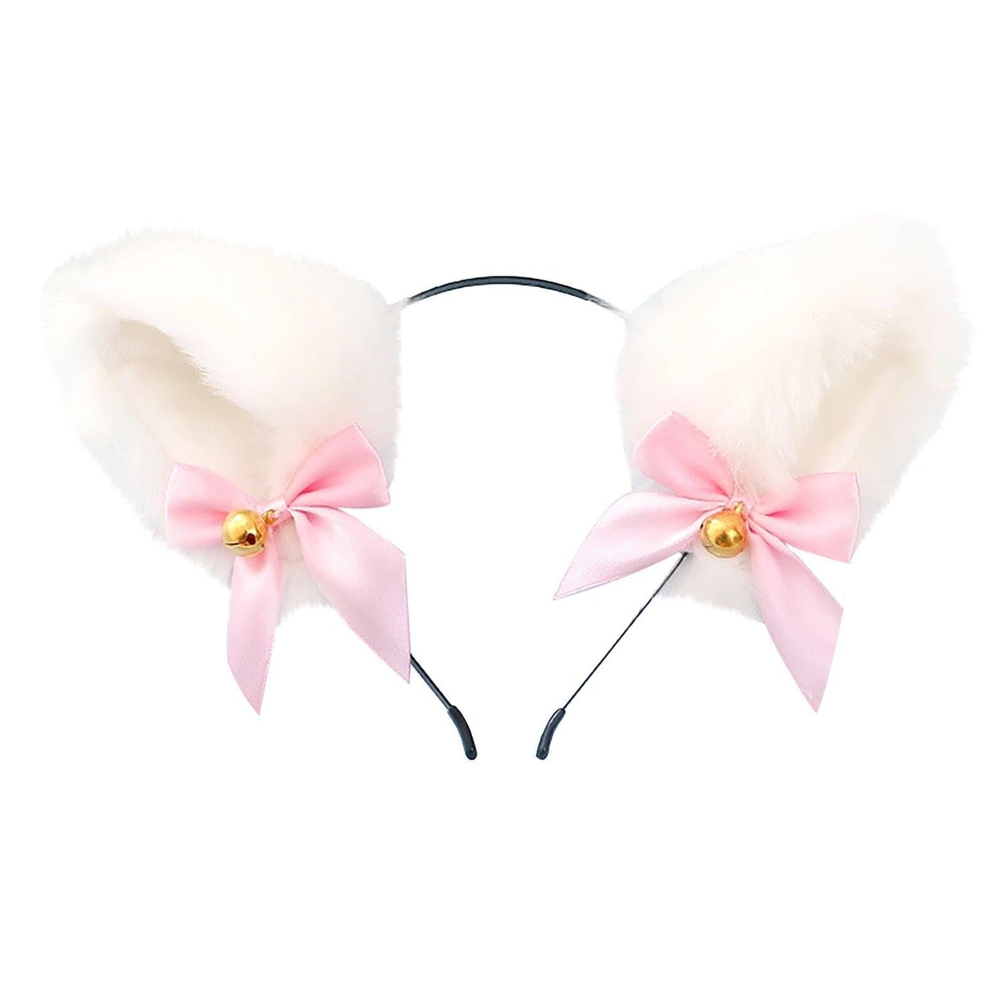 15 Colors Beautiful Masquerade Halloween Cat Ears Cosplay Cat Ear Party Costume Bow Tie Bell Headwear Headband Gorgeous Hair Accessories For Women