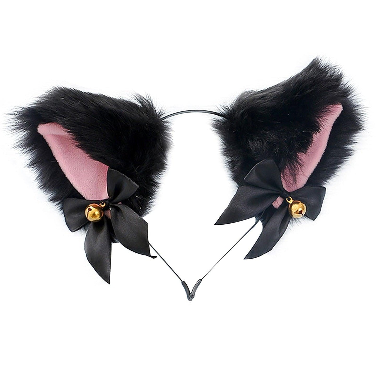 15 Colors Beautiful Masquerade Halloween Cat Ears Cosplay Cat Ear Party Costume Bow Tie Bell Headwear Headband Gorgeous Hair Accessories For Women