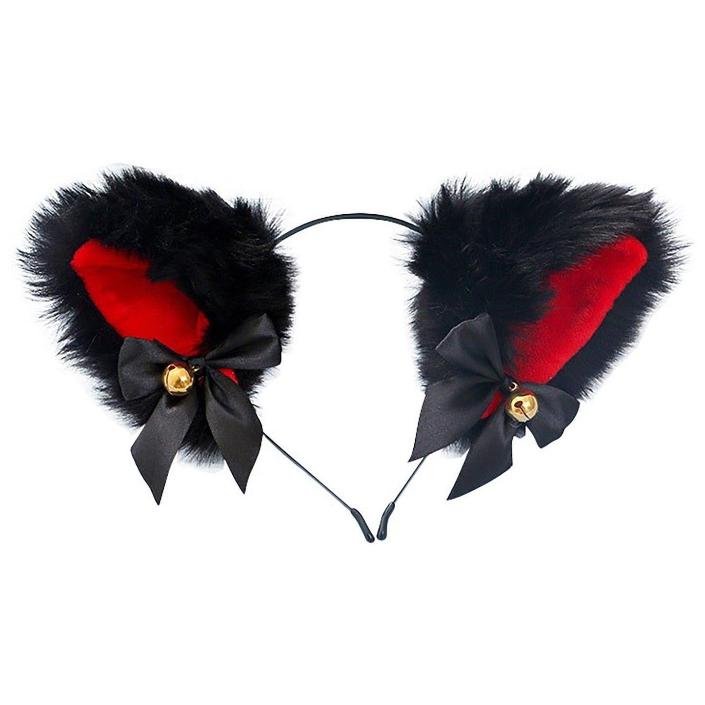 15 Colors Beautiful Masquerade Halloween Cat Ears Cosplay Cat Ear Party Costume Bow Tie Bell Headwear Headband Gorgeous Hair Accessories For Women